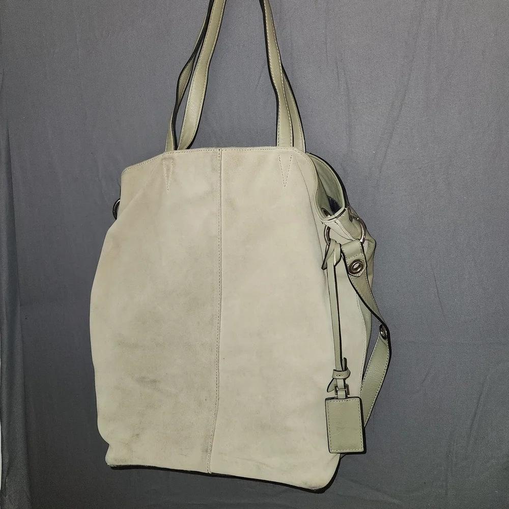 Simply Vera Vera Wang Oakland leather and suede shoulder crossbody tote bag
